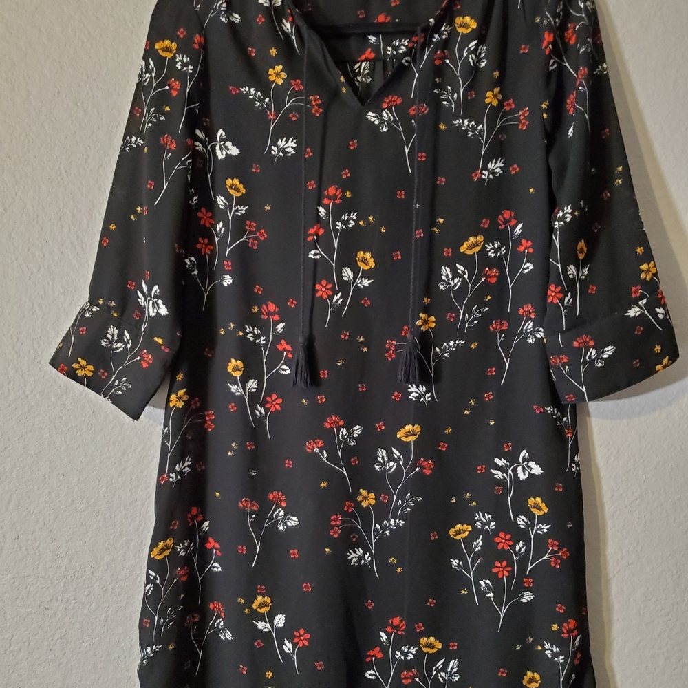 BLL New York black floral Dress